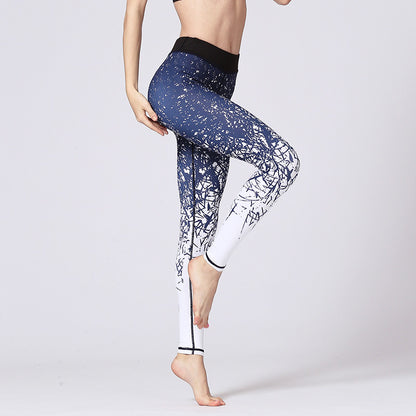 Women's Digital Print Quick-Dry Yoga Pants
