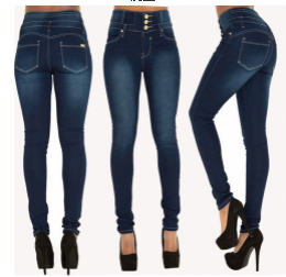 High-Waisted Skinny Jeans for Autumn and Winter