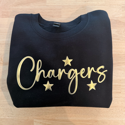 Personalized Gold Font Crewneck Sweatshirt