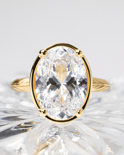 Sterling Silver Oval Cut CZ Cocktail Ring