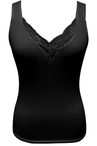 Full Size Lace Detail V-Neck Tank Top Plus Size