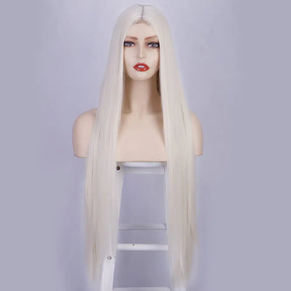 Front Lace Long Straight Hair Synthetic Wig