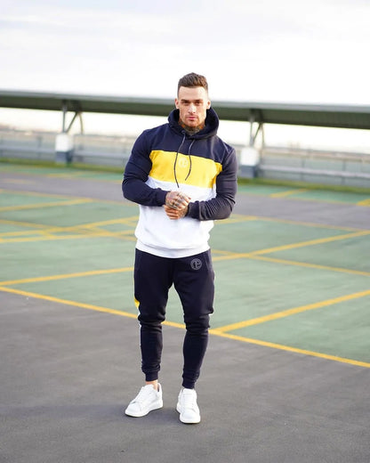 Autumn 2020 Men's Cotton Casual Hoodie Tracksuit Set