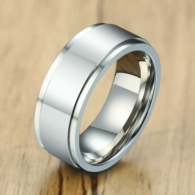 Classic Stainless Steel Spinner Ring for Stress Relief