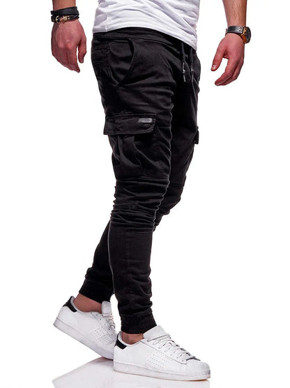 2020 Men's Streetwear Cargo Jogger Pants with Multi-Pockets