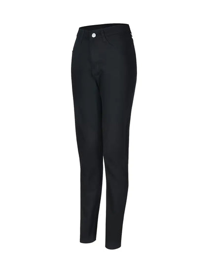 Women's Black High Waist Skinny Jeans with Pockets
