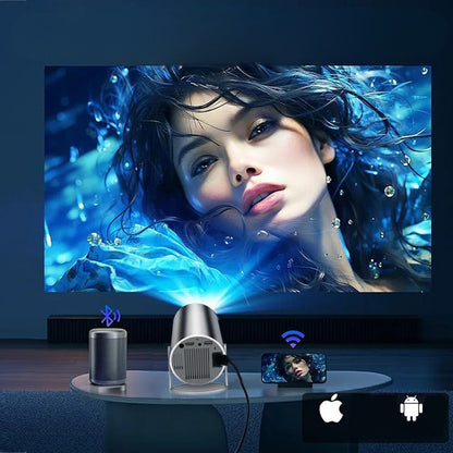 Portable 4K Projector - Home Cinema Outdoor Projetor