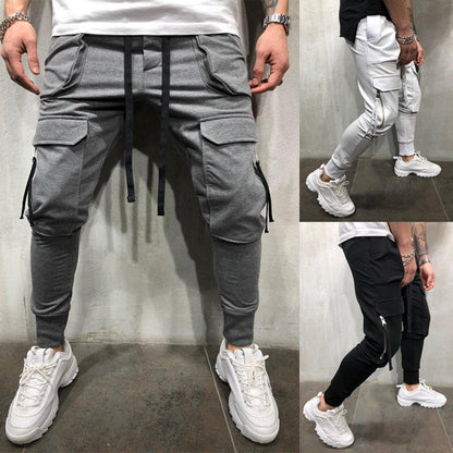 Slim-Fit Track Pants with Zipper Pockets