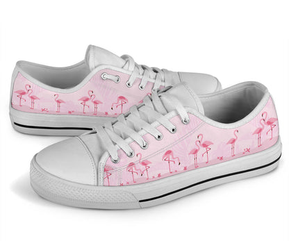 Pink Flamingo Low Top Shoes