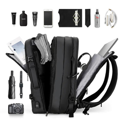 Waterproof 17-Inch Laptop Backpack for Men