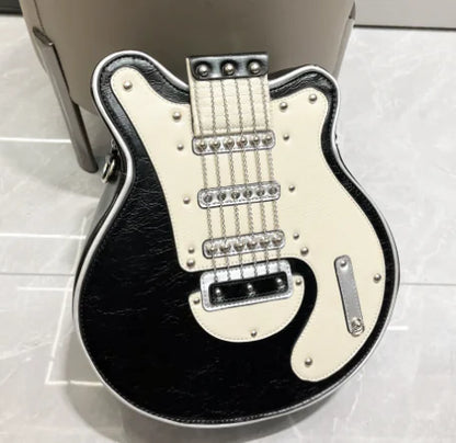2018 Vintage Guitar-Shaped Handcrafted Shoulder Bag