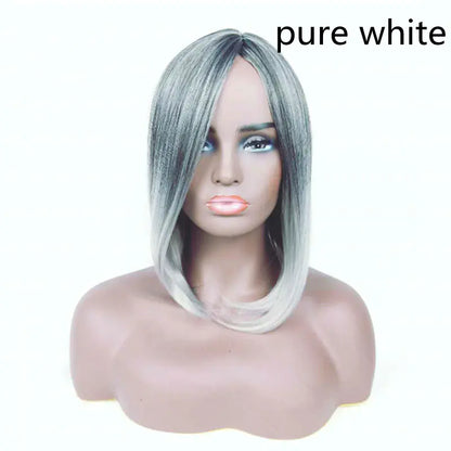 Gradient Long Straight Hair High-Temperature Wig
