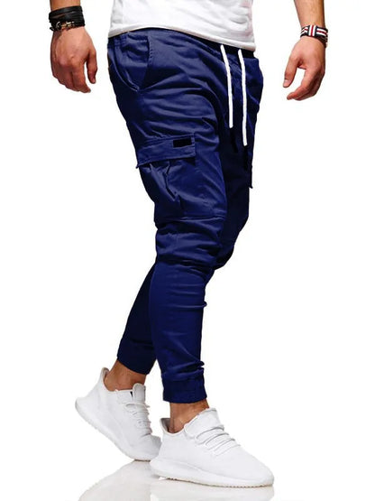 2020 Men's Streetwear Cargo Jogger Pants with Multi-Pockets