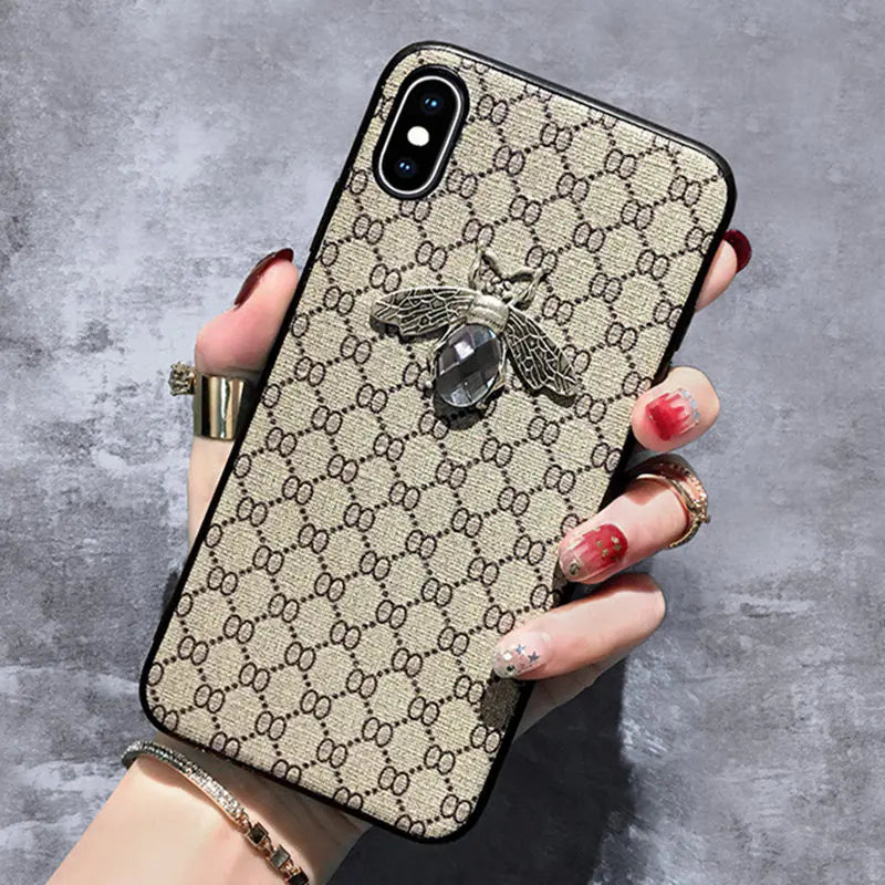 Bee Design Colorful Diamond iPhone Case for Various Models