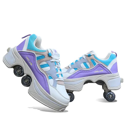 Casual Sneakers Walk Roller Skates