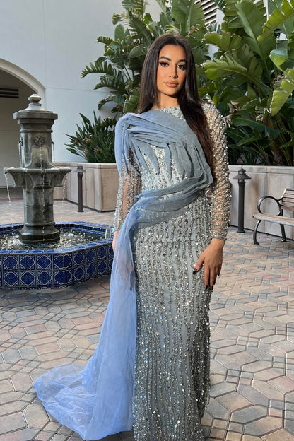 Imani Long Sleeve Side Skirt Dress