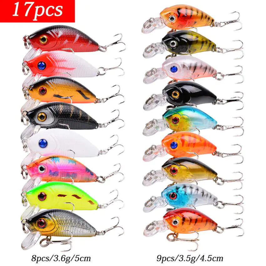 Aorace Mini Minnow Crankbait Fishing Lure Set