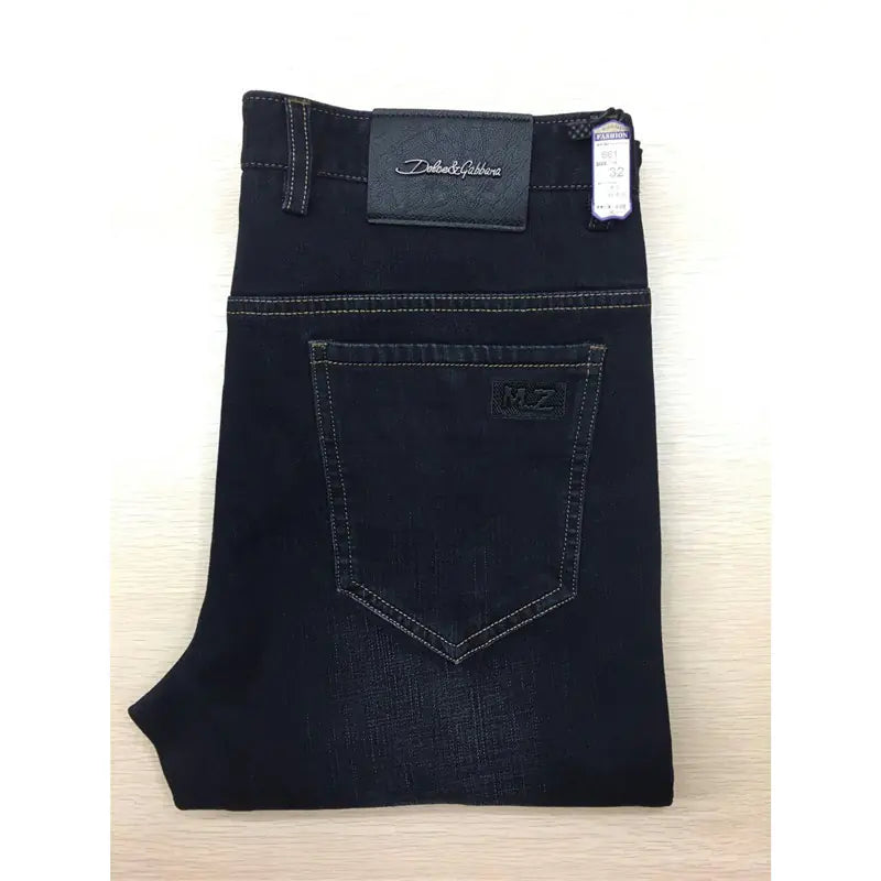 Men's Business Casual Fleece-Lined Slim Jeans