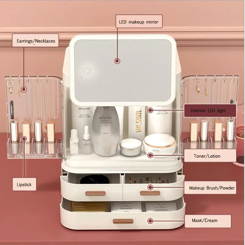 Universal LED Desktop Storage Box