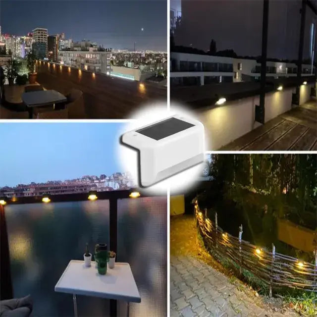 Universal Warm White LED Solar Step Lamp