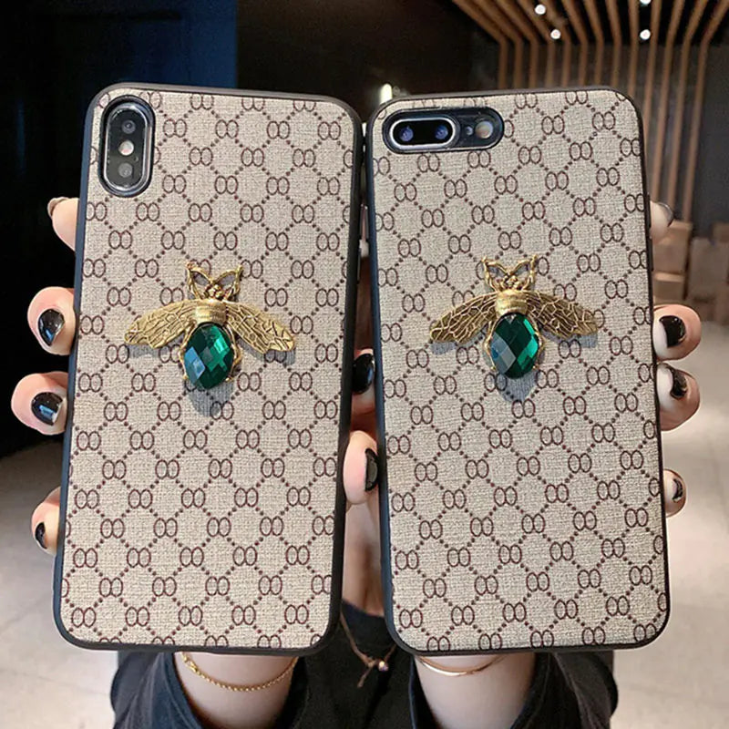 Bee Design Colorful Diamond iPhone Case for Various Models