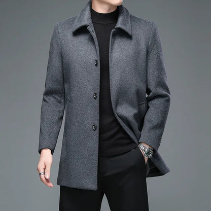 Business Woolen Overcoat Jacket