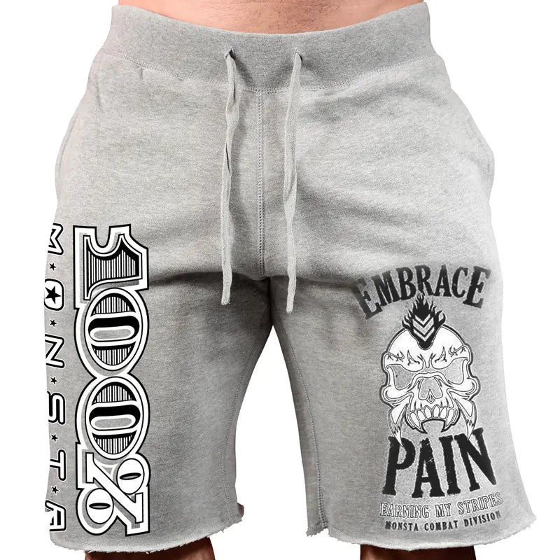 Men's Printed Cotton Shorts for Sports and Leisure