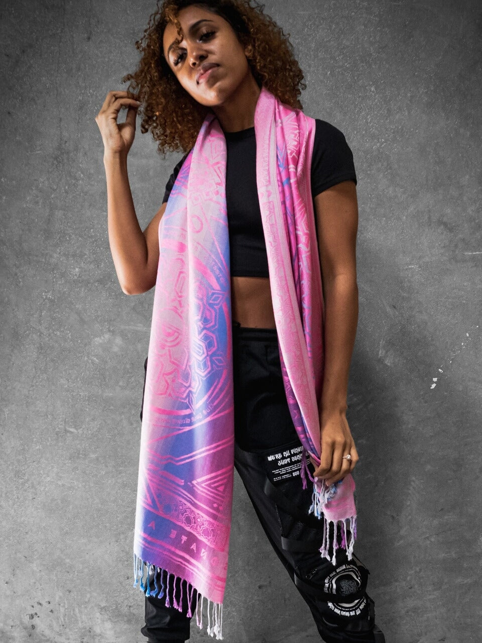 PINK AMETHYST DHARMA ✦ Festival Shawl