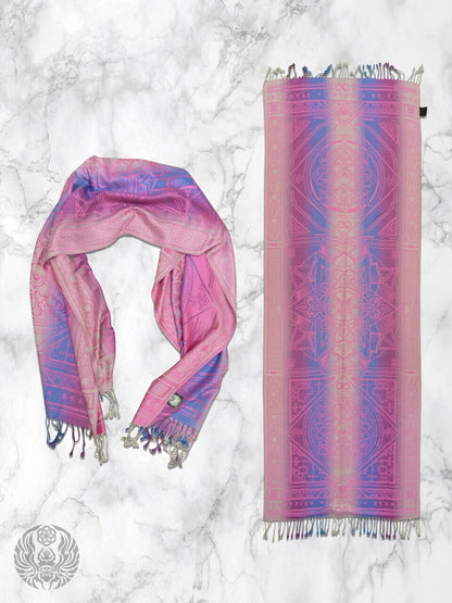PINK AMETHYST DHARMA ✦ Festival Shawl