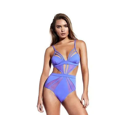 One-Piece Solid Color Swimsuit & Bikini Set