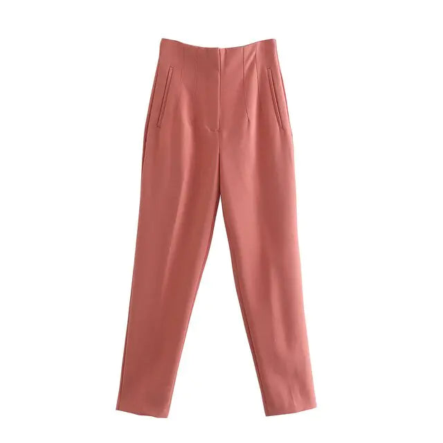 Chic Office Lady Straight Pants