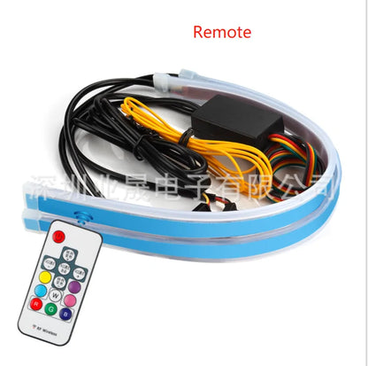 2 Pieces RGB Daytime Strip For Headlight