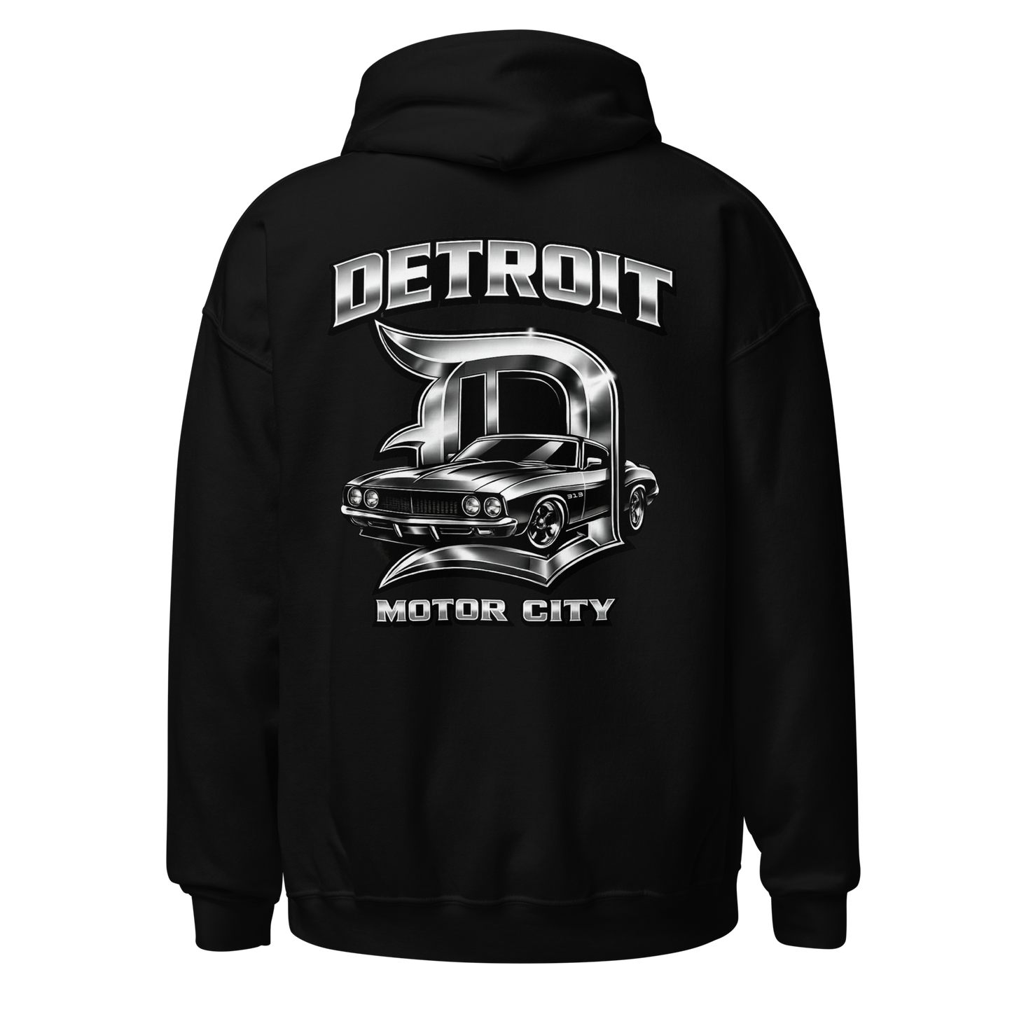 Detroit Motor City Hoodie / T-Shirt – Classic Car Streetwear Design