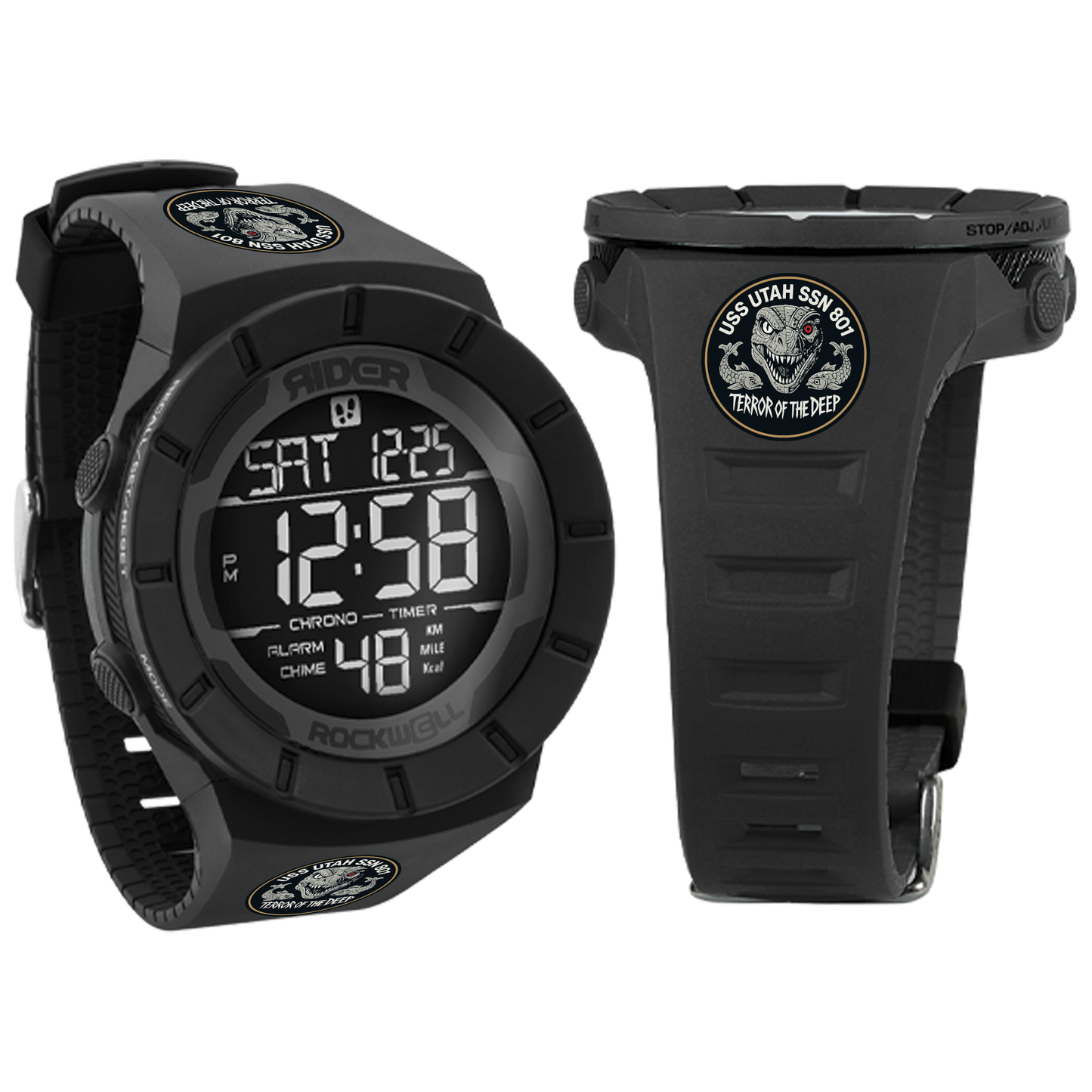 Coliseum Fit™ (Phantom Black) Watch - USS Utah Edition