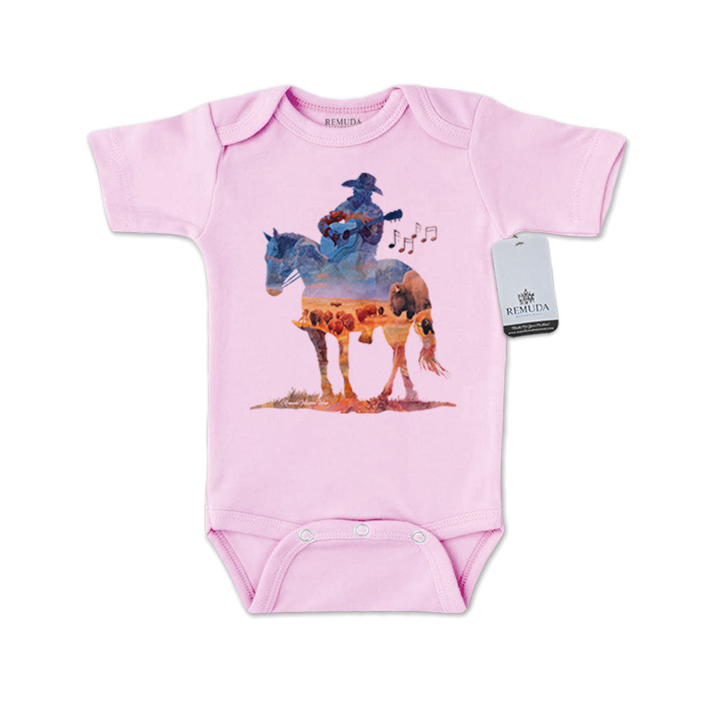 Where The Buffalo Roam - Infant One Piece Western Romper