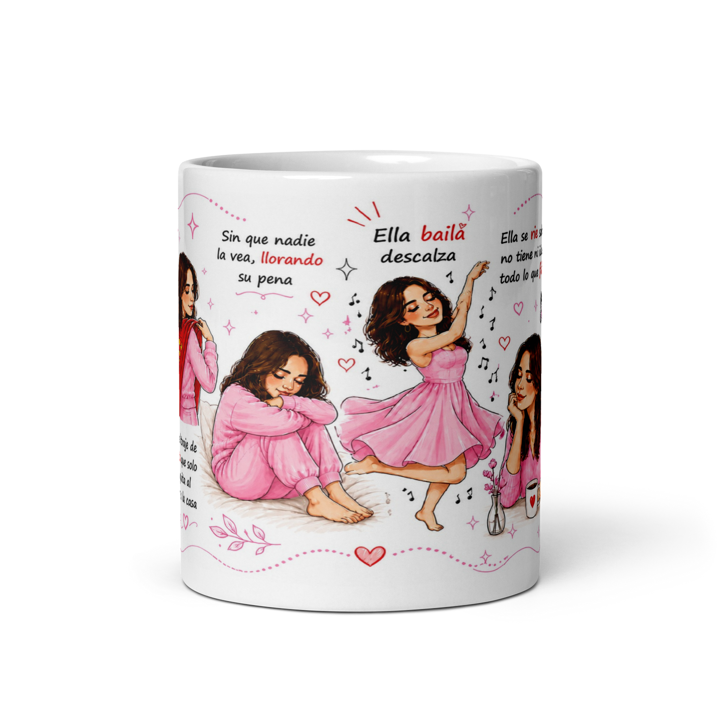 Taza Inspiradora para Mujeres Fuertes – Mug Motivacional y Emotivo para Café | Regalo Especial para Mujer