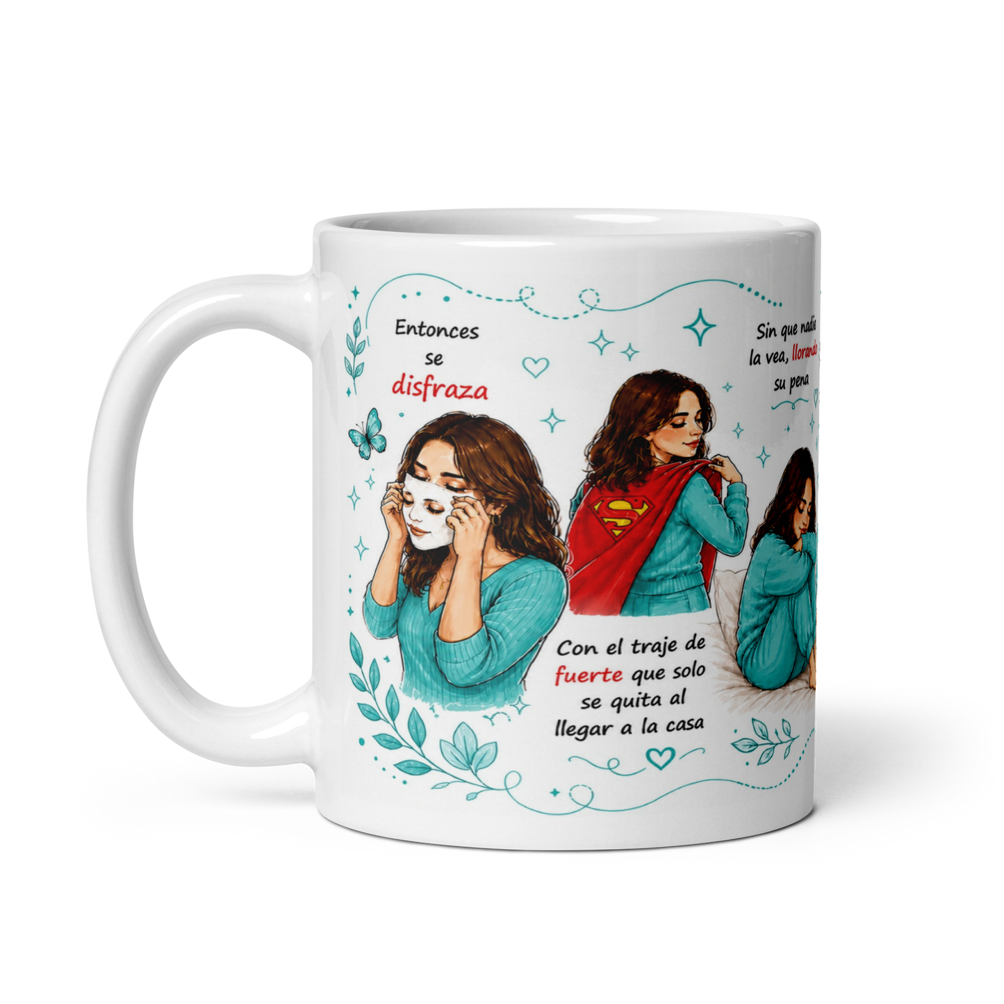 Taza Inspiradora para Mujeres Fuertes – Mug Motivacional y Emotivo para Café | Regalo Especial para Mujer