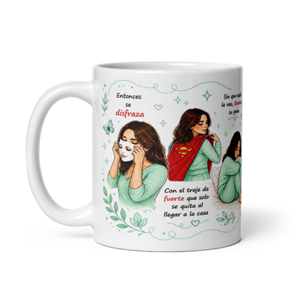 Taza Inspiradora para Mujeres Fuertes – Mug Motivacional y Emotivo para Café | Regalo Especial para Mujer