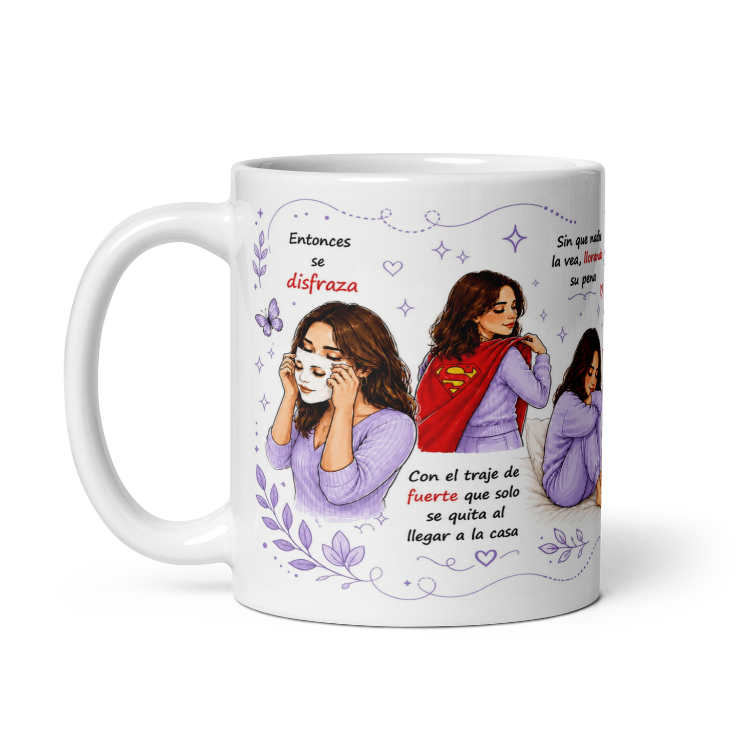 Taza Inspiradora para Mujeres Fuertes – Mug Motivacional y Emotivo para Café | Regalo Especial para Mujer