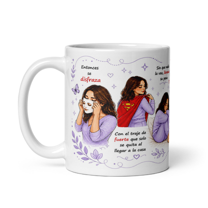 Taza Inspiradora para Mujeres Fuertes – Mug Motivacional y Emotivo para Café | Regalo Especial para Mujer