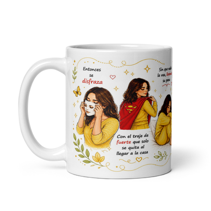 Taza Inspiradora para Mujeres Fuertes – Mug Motivacional y Emotivo para Café | Regalo Especial para Mujer