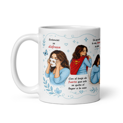 Taza Inspiradora para Mujeres Fuertes – Mug Motivacional y Emotivo para Café | Regalo Especial para Mujer