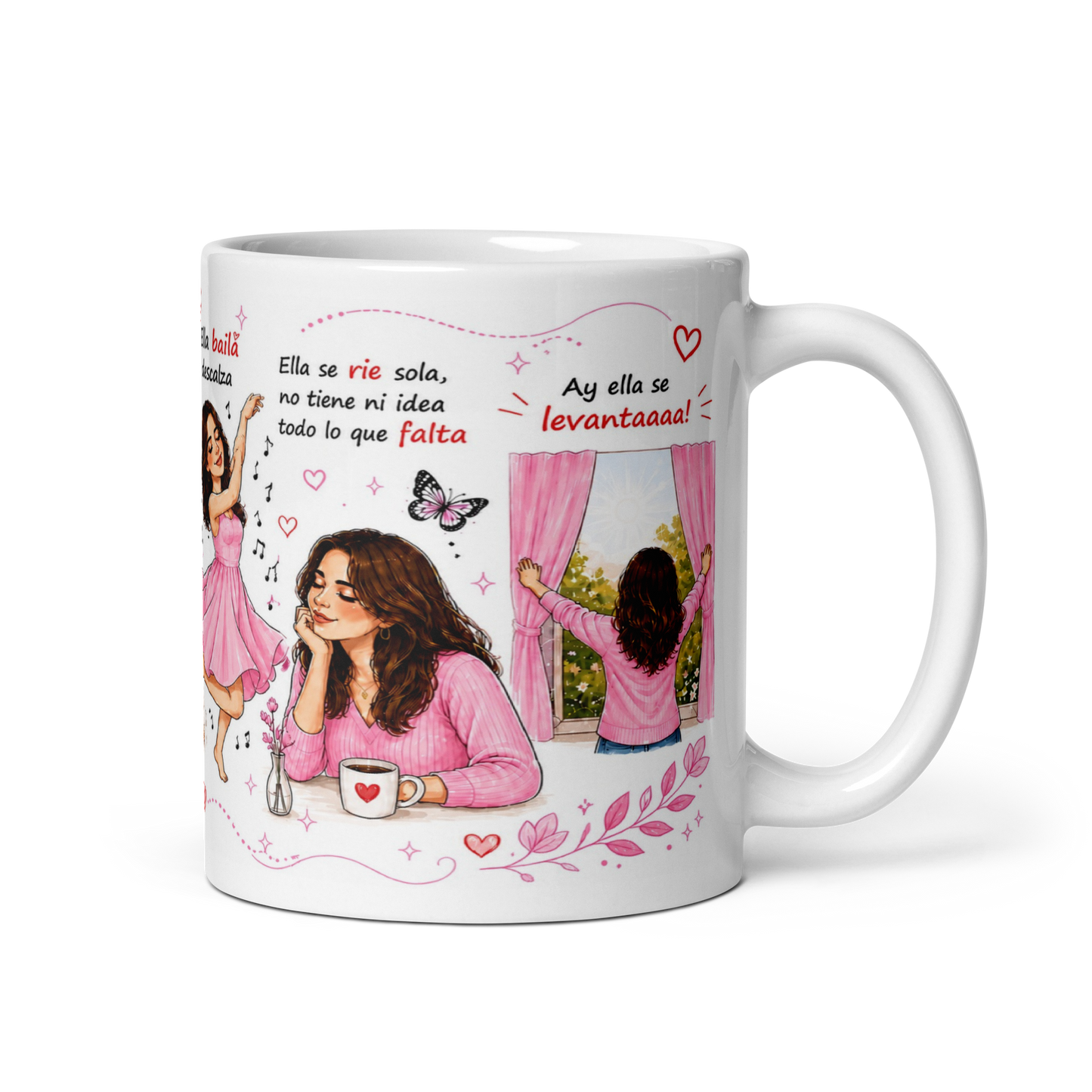 Taza Inspiradora para Mujeres Fuertes – Mug Motivacional y Emotivo para Café | Regalo Especial para Mujer