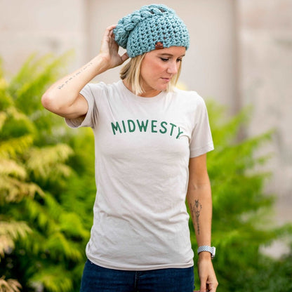 Women's Slouch Hat | Succulent Blue Slouchy Beanie